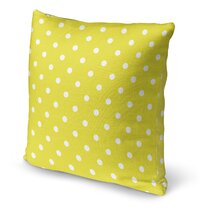 Yellow polka dot store pillow